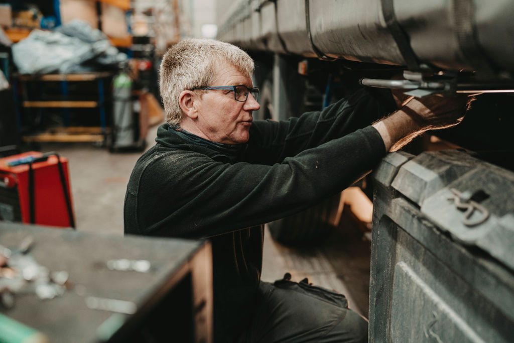 LKW-Werkstatt der Spedition Hiller